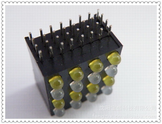 原装进口LED16灯发光二级管阵列32P彩色方形模组A13/16A10/14-A11